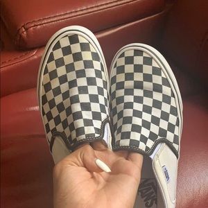 Black and White Checkered Vans Size 8.5( Women’s )